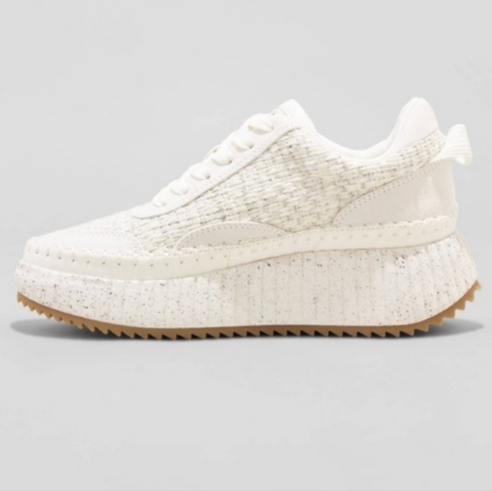 Universal Thread Cream White Platform Knit Sneaker - image 2